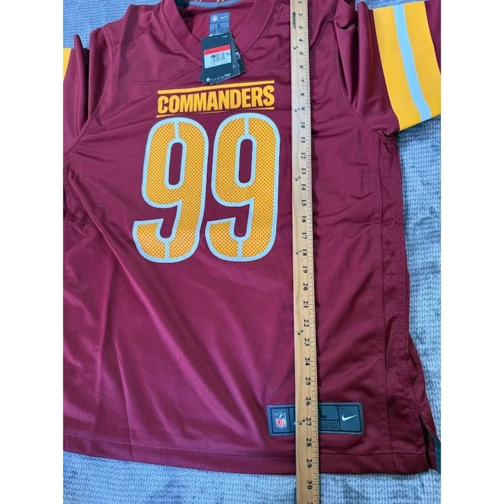 Nike Washington Commanders Chase Young‎ 99 NFL Jersey Burgundy Gold Mens L NWT